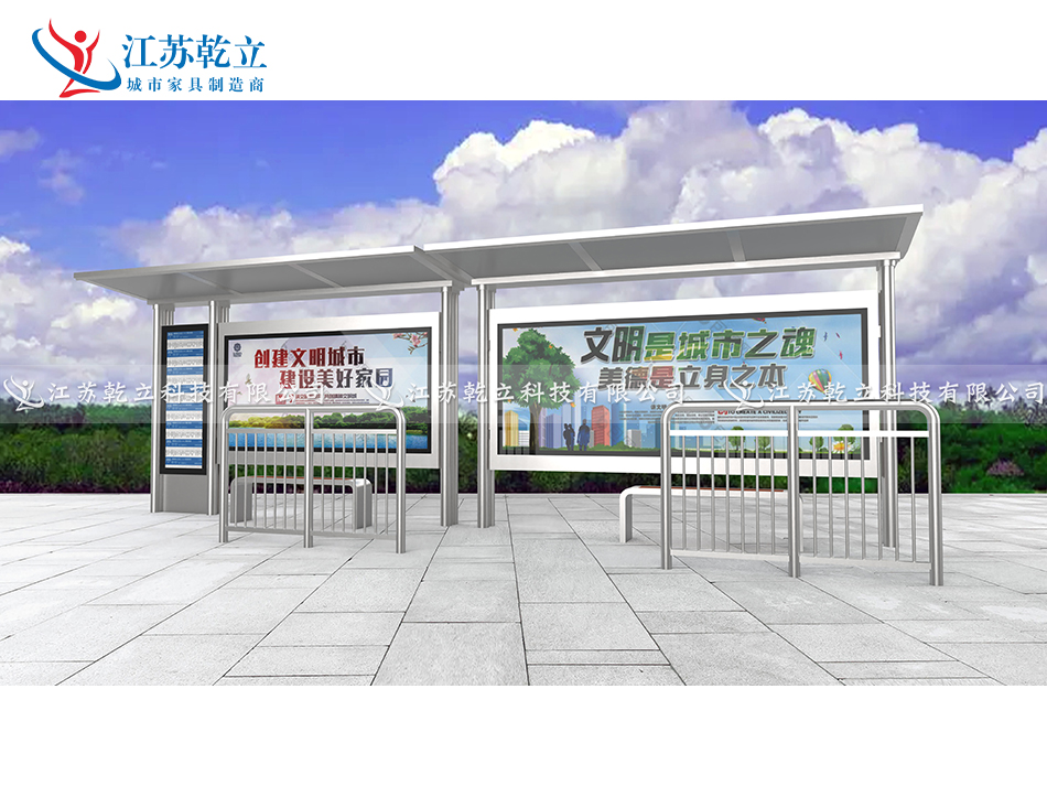 北京不锈钢候车亭第二车发货