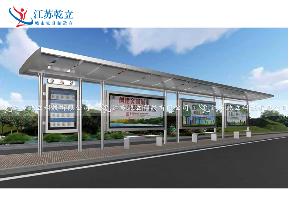 广东不锈钢候车亭第一车发货